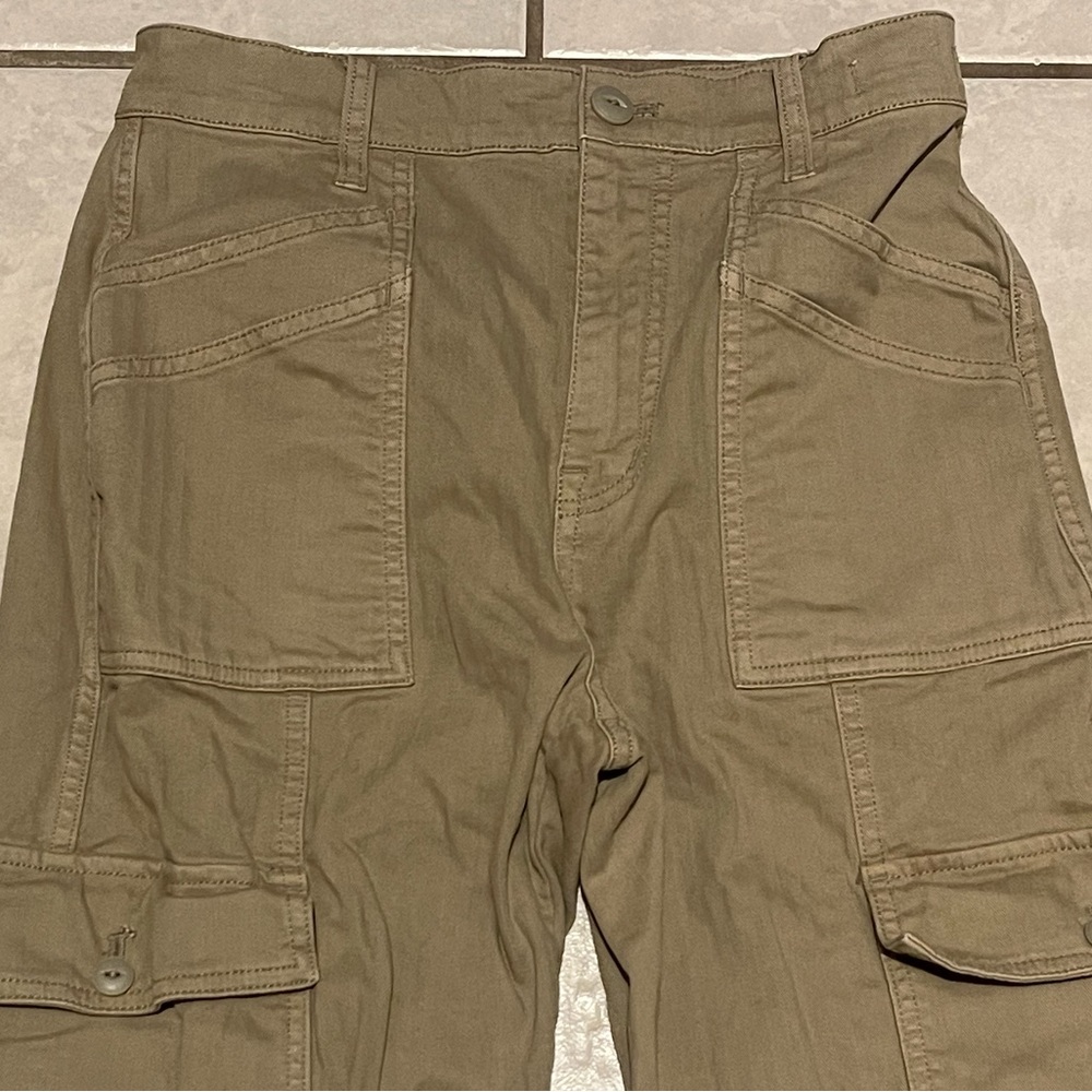 Madewell Women’s Tan 90s‎ Cargo Straight Pants Size 26 - Picture 2 of 8